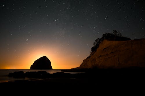 Foto d'estoc gratuïta de a l'aire lliure, alba, cel estrellat