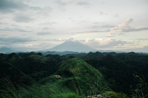 Aerial Photography of a Mountain