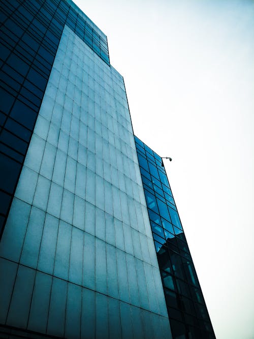 Low Angle Foto Von Curtain Glass Wall Building