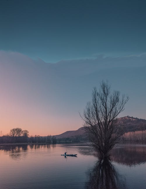 Kostnadsfri bild av gryning, kajak, kanot