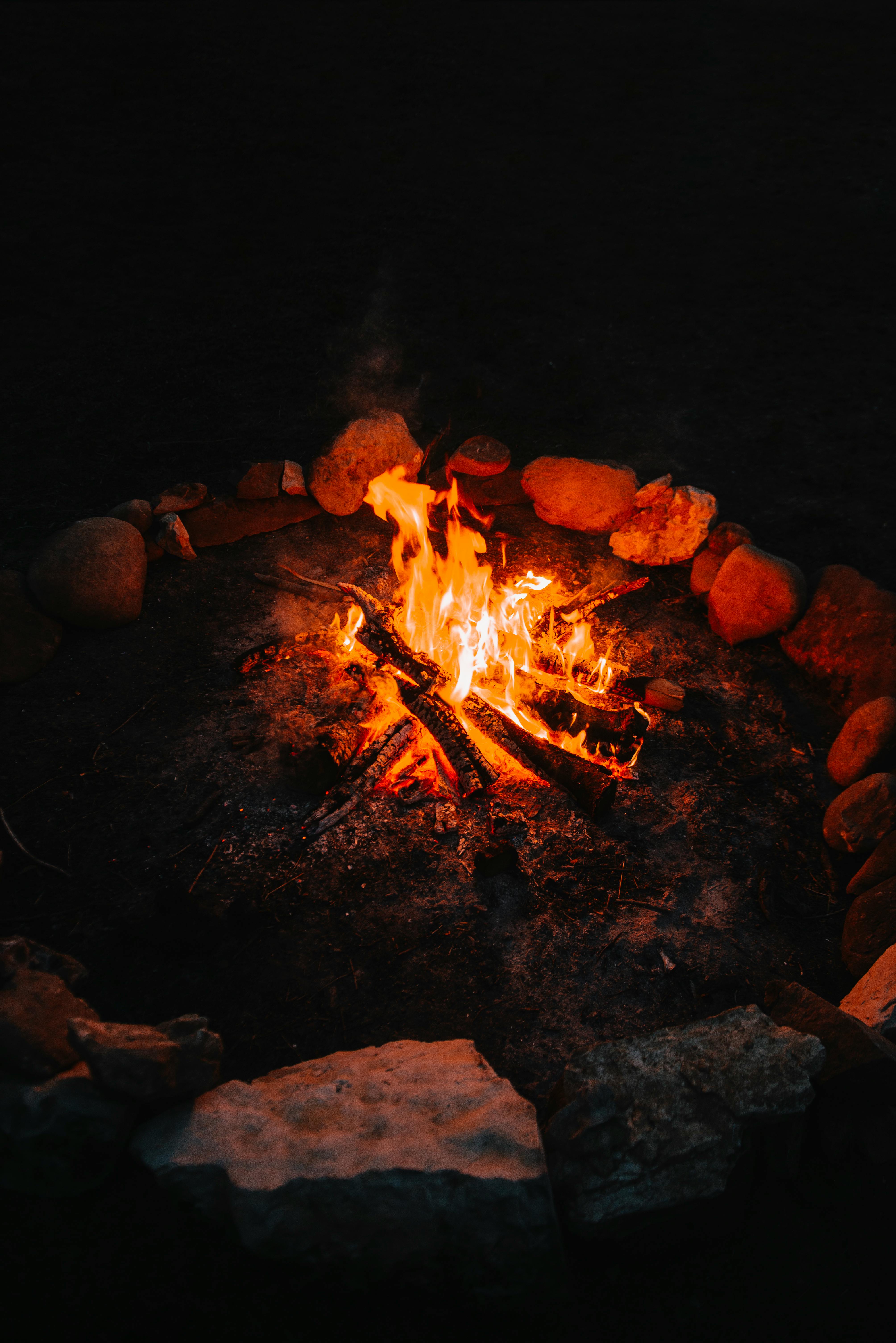 wooden bonfire