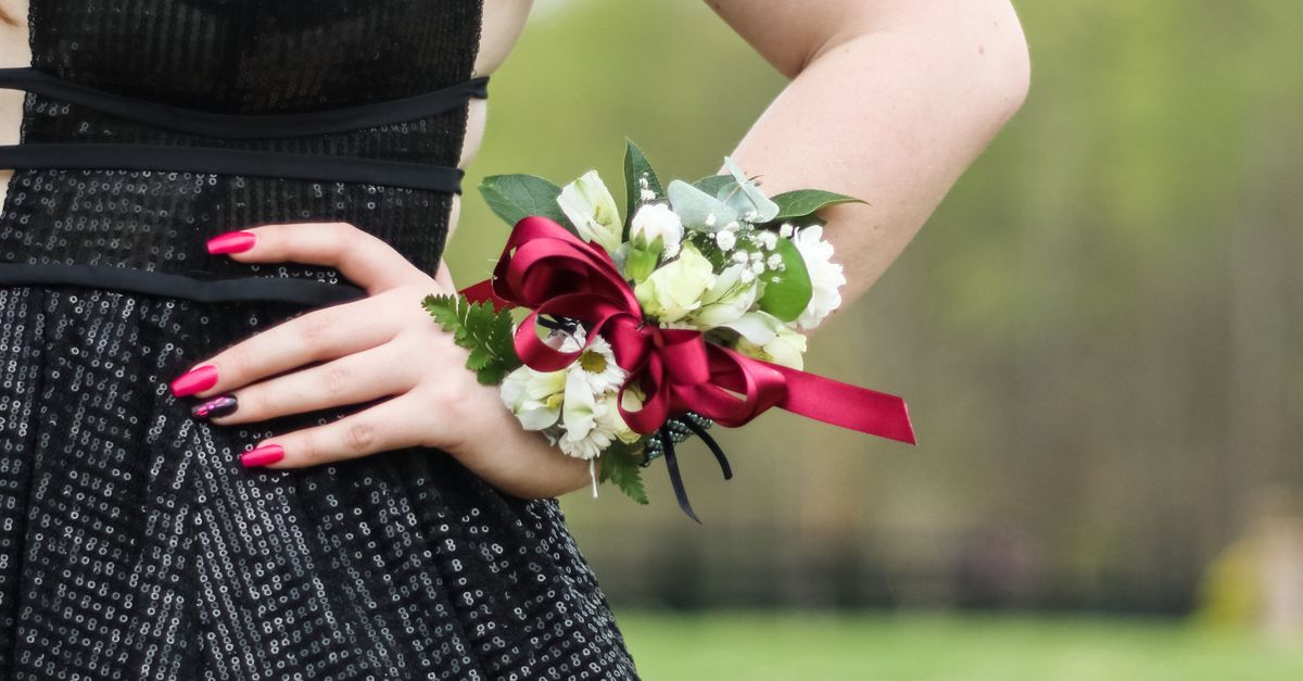 wrist corsage for black dress Black and Silver Wrist Corsage in Stoneham, MA