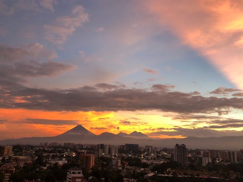 Foto profissional grátis de atardecer, noite-céu, nuvens