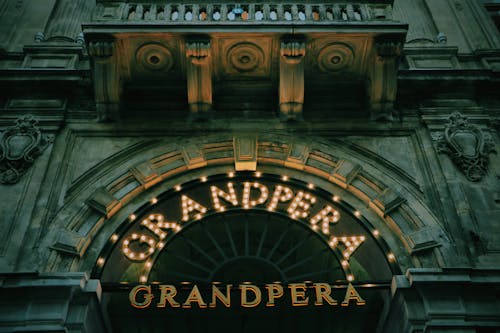 Brown Grandpera Signage