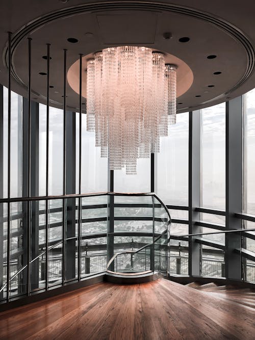 Free Photo of Glass Chandelier Stock Photo