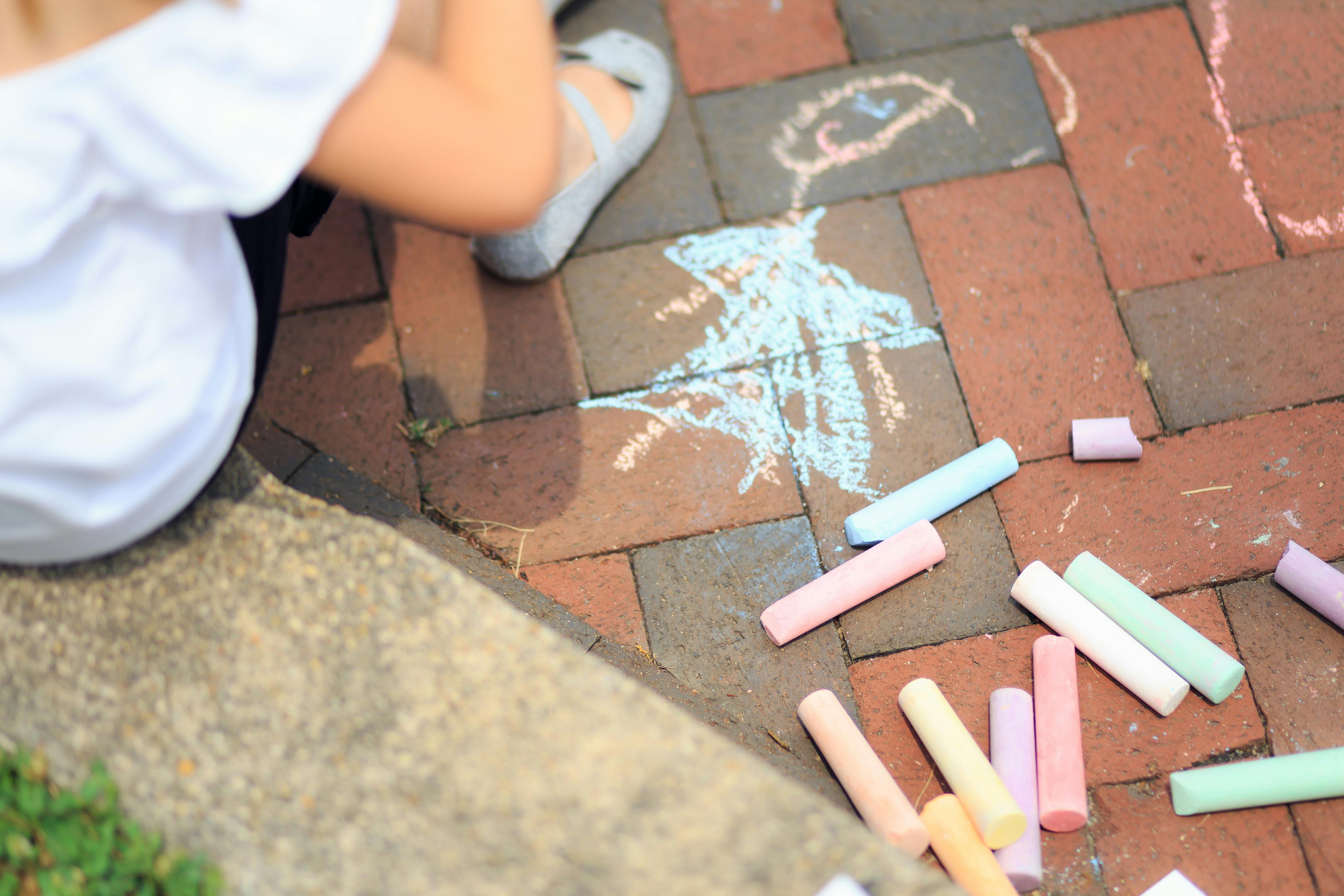 Free stock photo of art, chalk, children