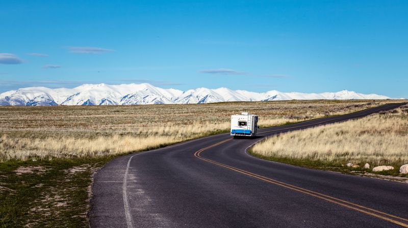 RV in mountains