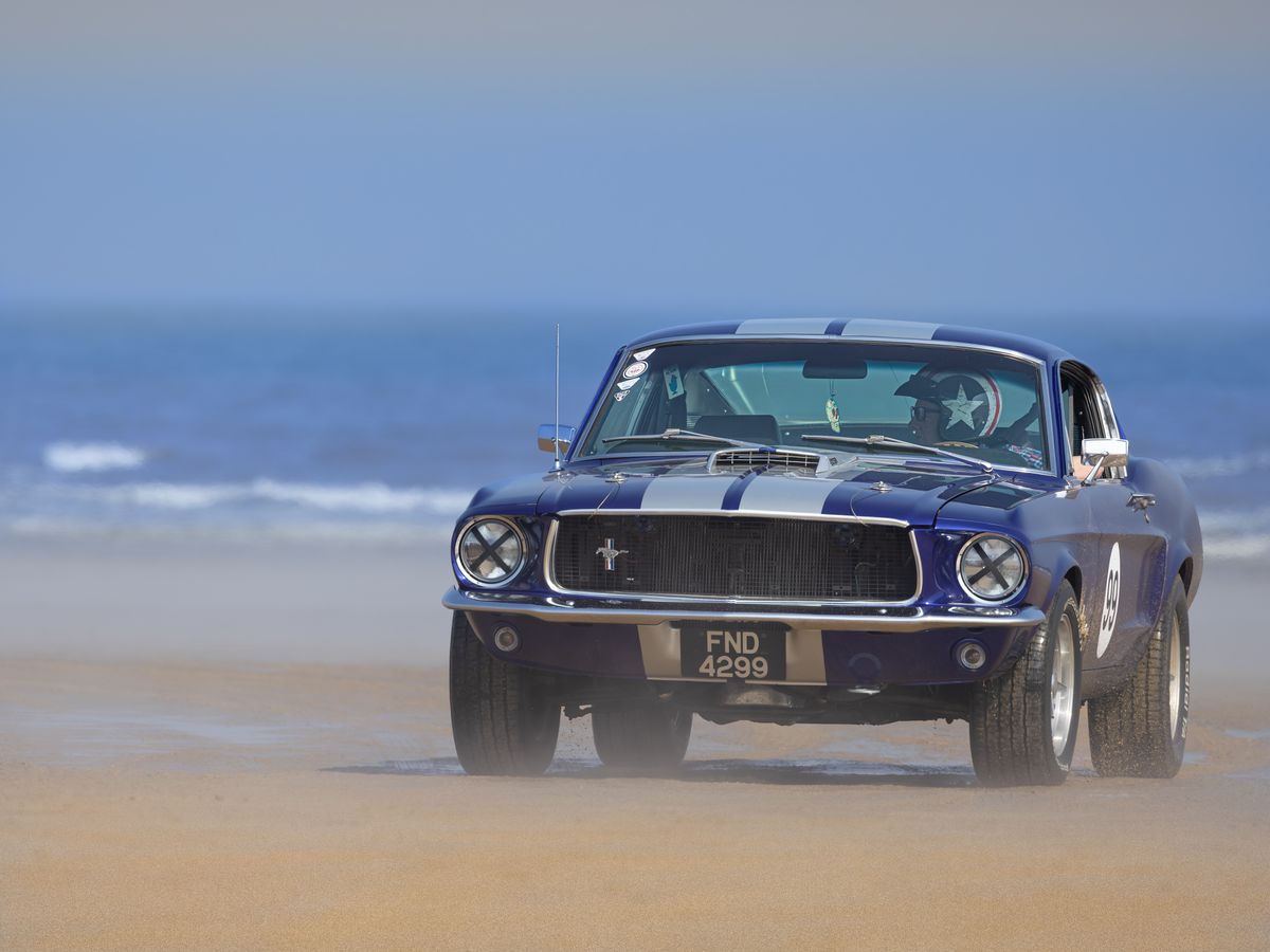 Classic vintage Shelby Mustang demonstrating timeless performance styling