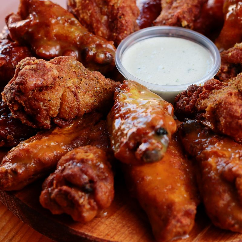 Game Day Buffalo Ranch Chicken Wings with Buttermilk Marinade
