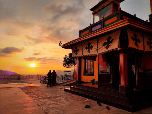 gün batımı, Himalayalar, Ilık içeren Ücretsiz stok fotoğraf
