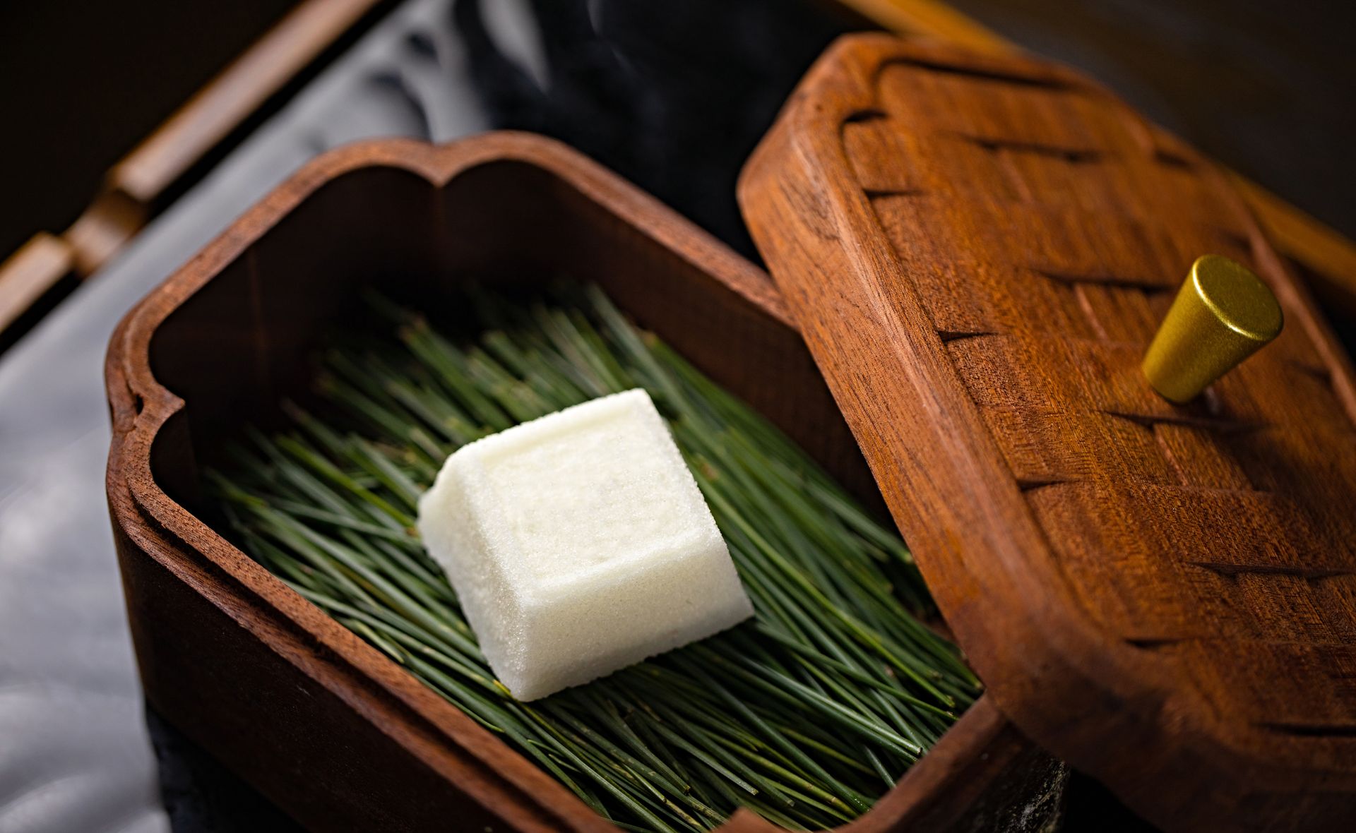 Block of Soap in a Wooden Box