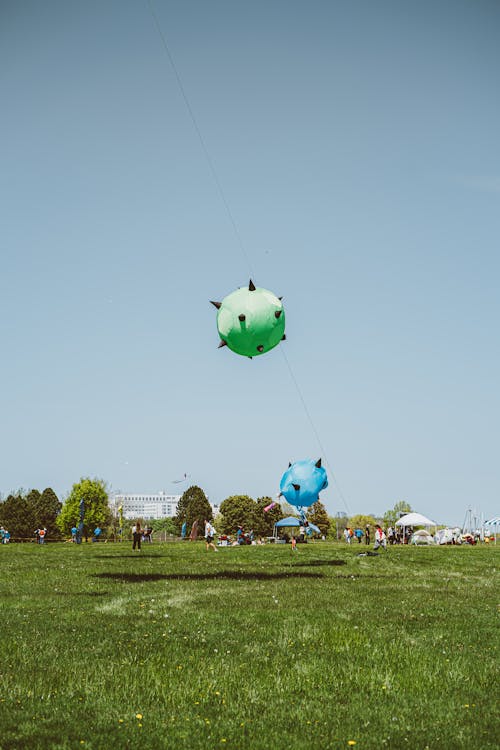 免費 綠色氣球 圖庫相片