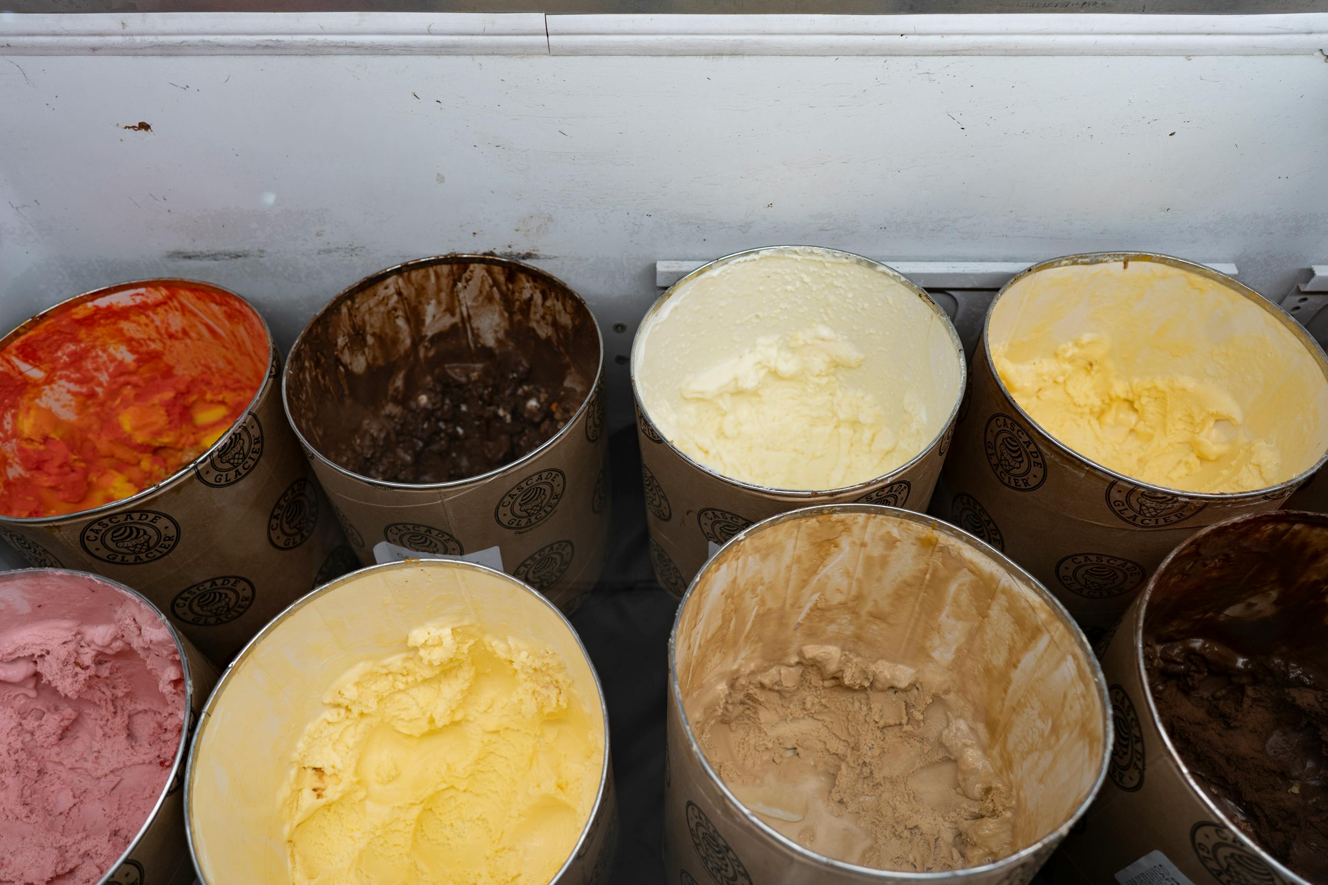 containers of Ice Creams