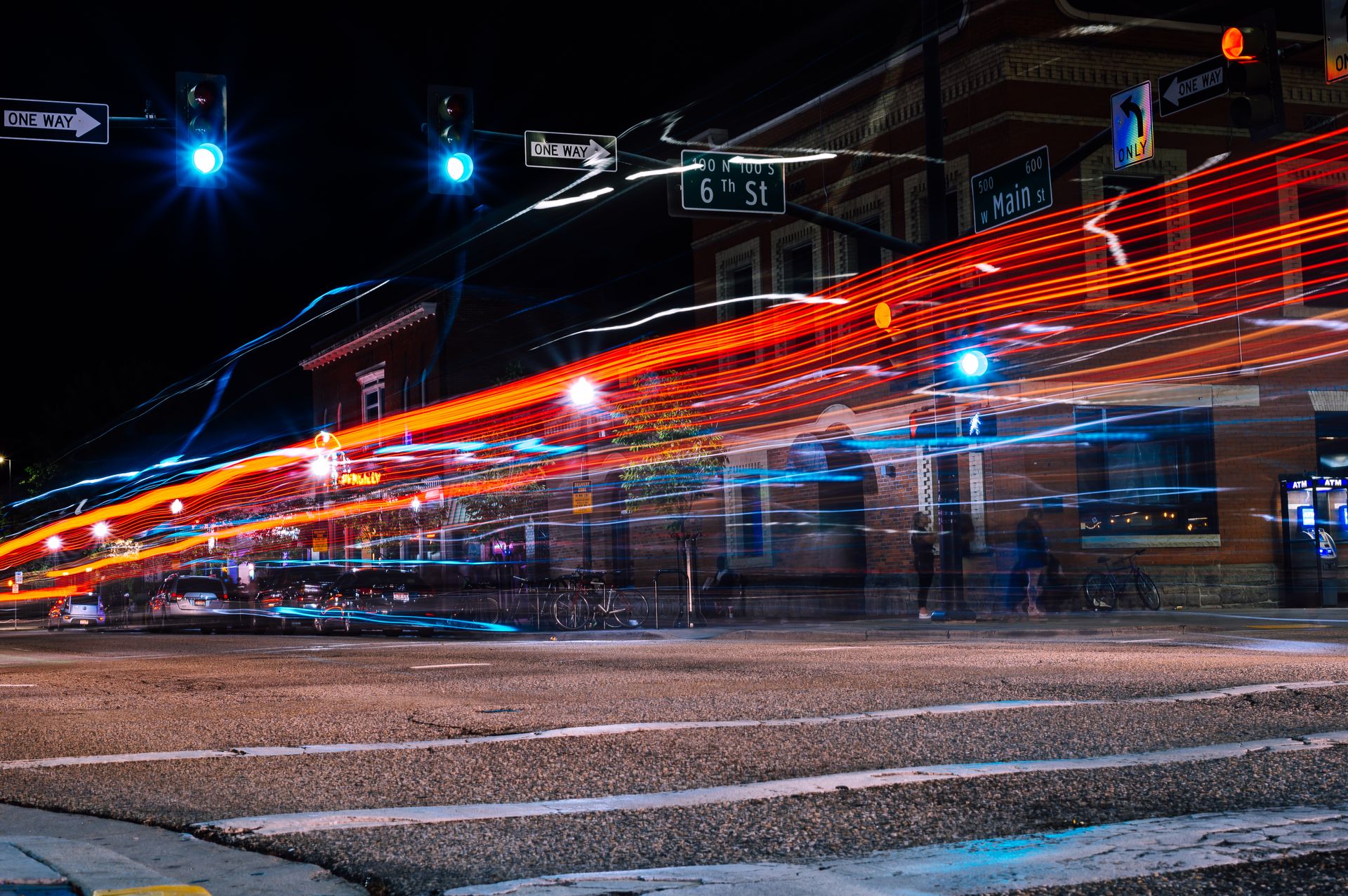Time Lapse Of Street Light