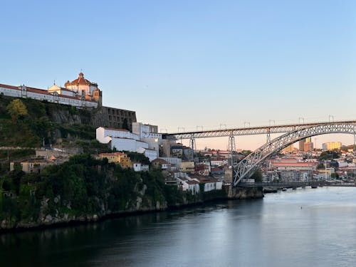 Dom Luís I Bridge over the river Douro, Porto, Portugal, April 2023