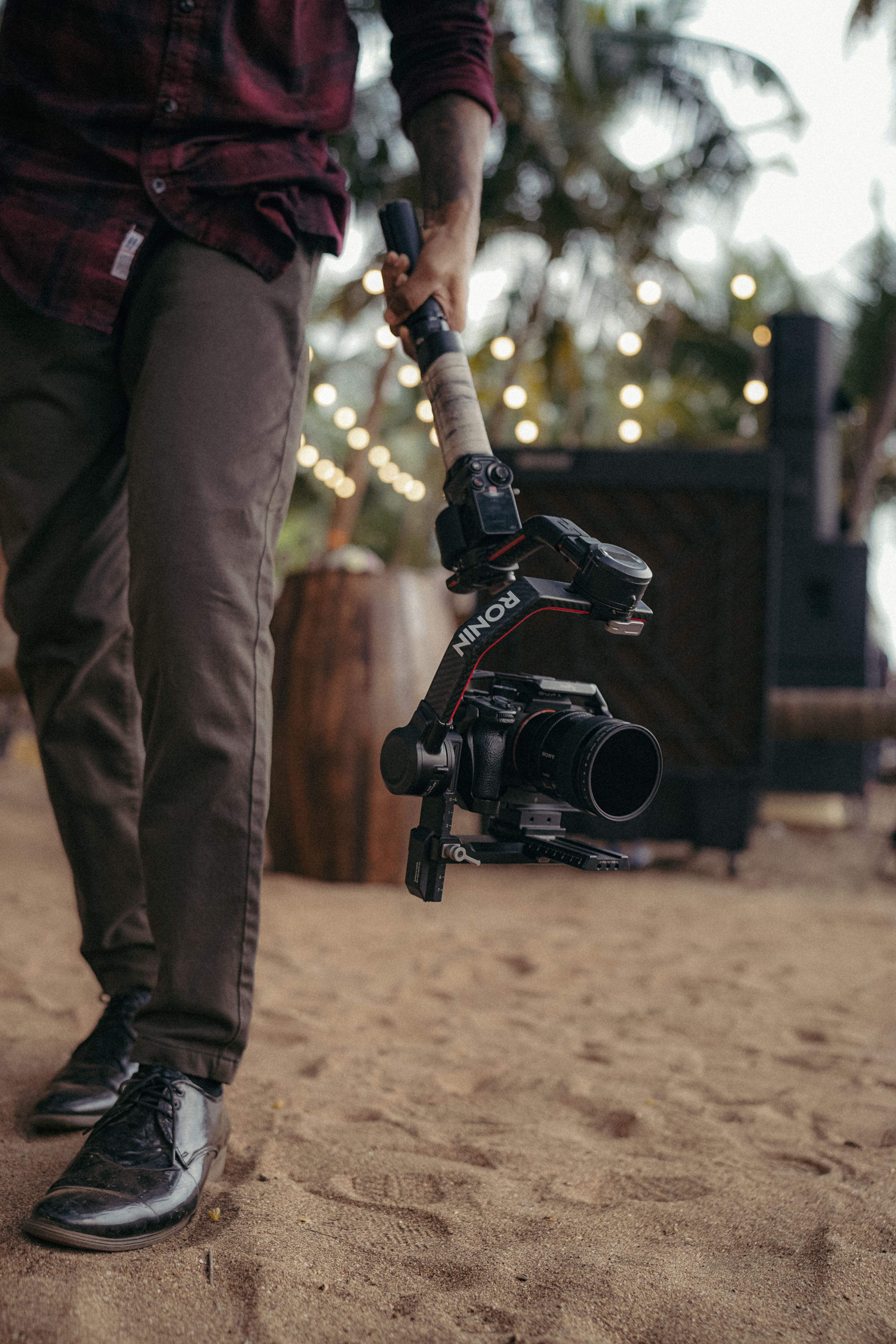 Me taking cinematic shots using my gimbal · Free Stock Photo