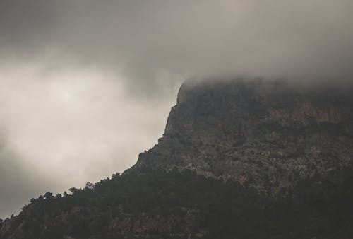 бесплатная Туманный горный пейзаж Стоковое фото
