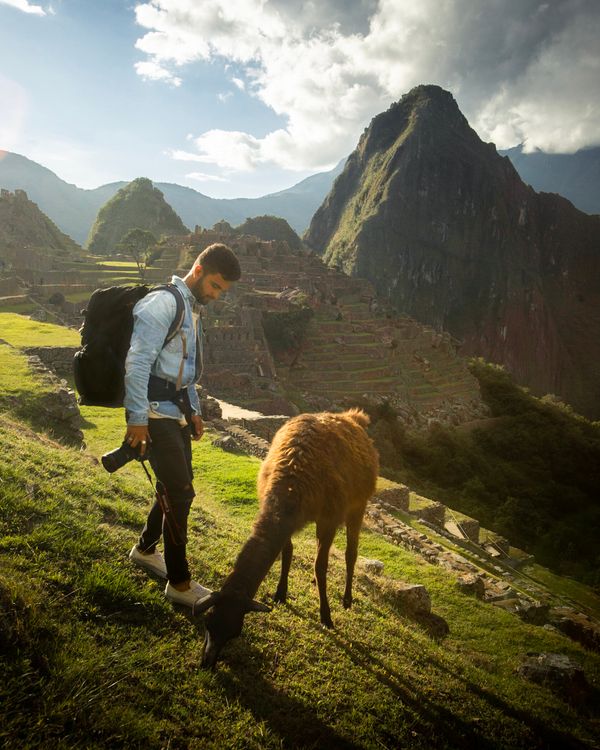 High altitude mountain plains and scenic wilderness in Cusco region