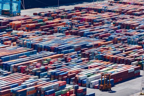 A large container yard with many containers