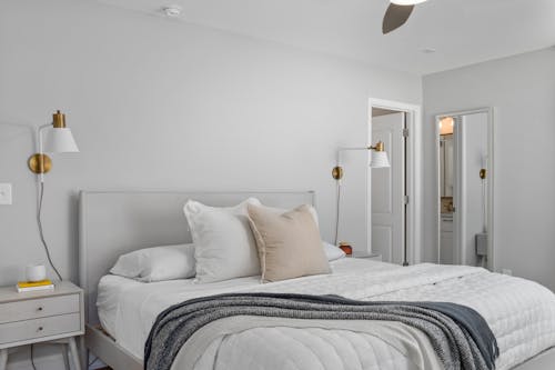 公寓, 双, 双人床 的 免费素材图片