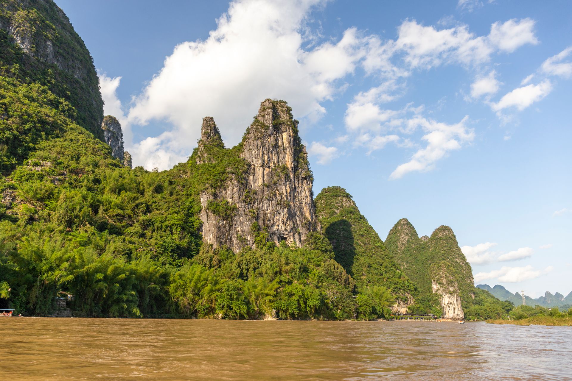 Cliffs by Li River in China