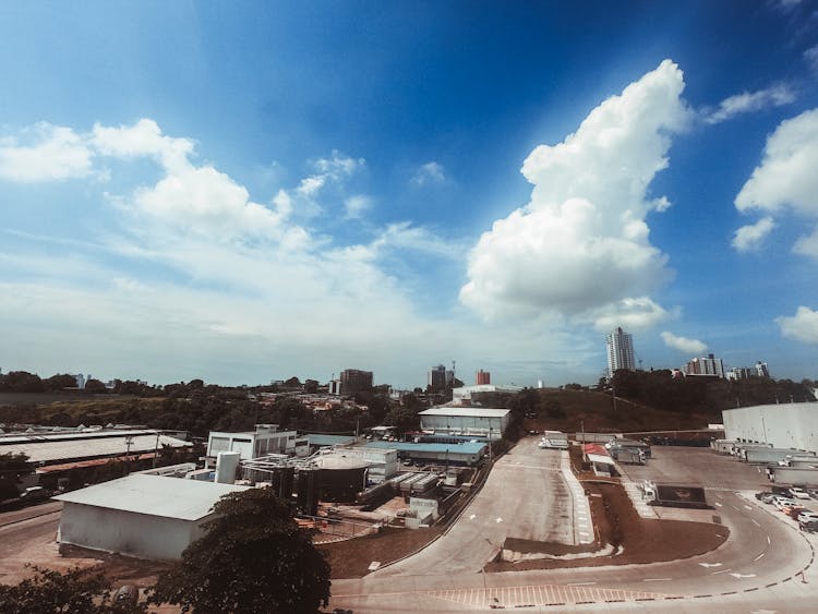 Aerial View Of An Industrial Area