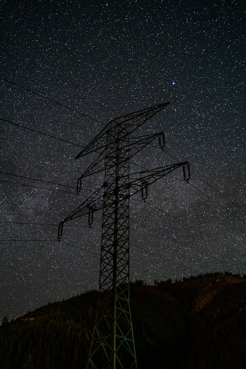 Starlit Power Lines