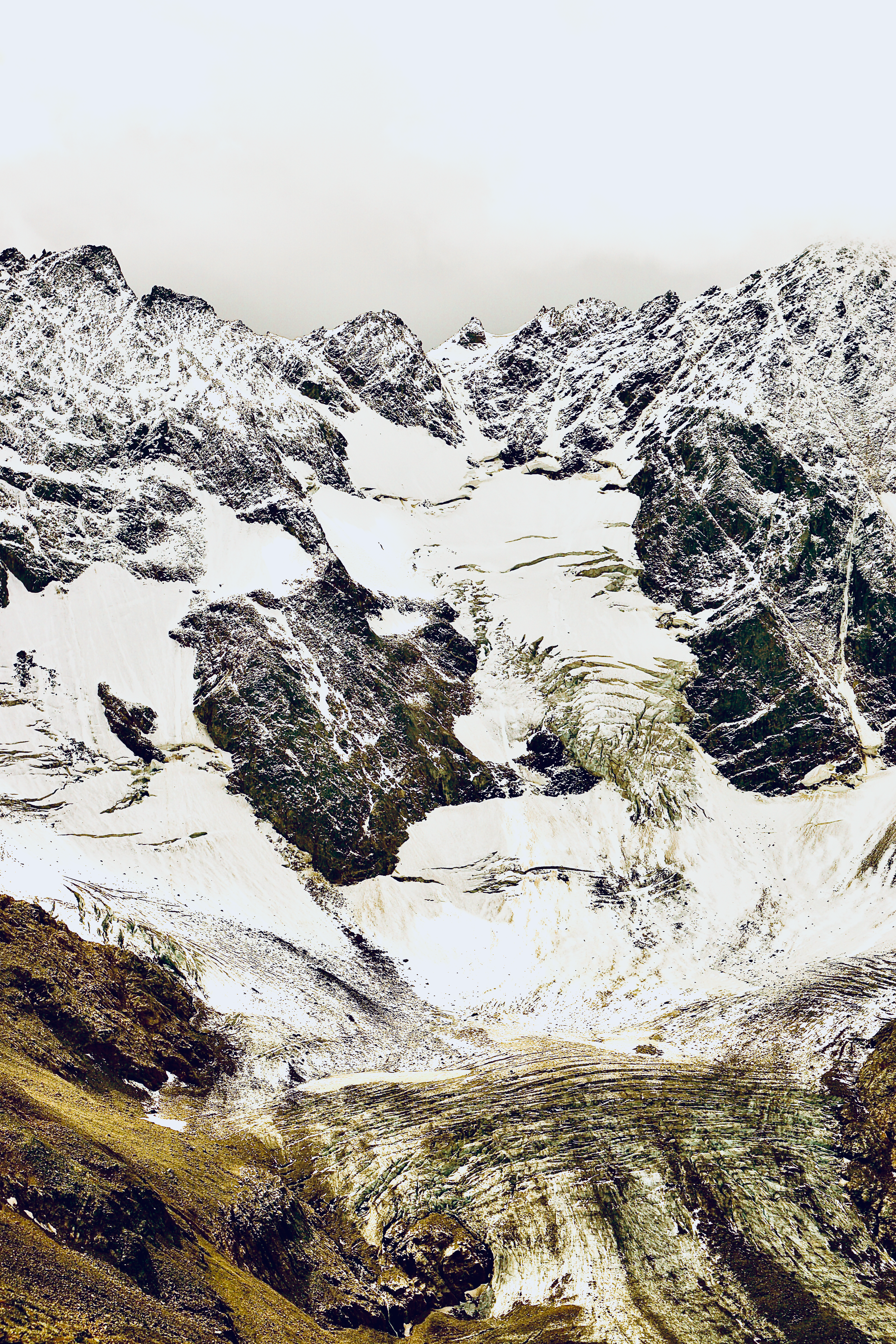 Book cover art — Snowcapped glacier ridge in winter by Anna Romanova on Pexels