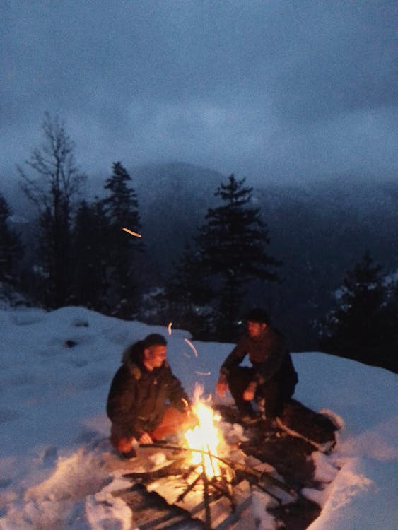 Foto stok gratis api unggun, dingin, gunung biru