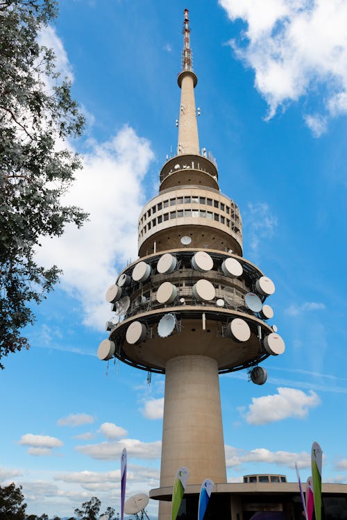 Telstra Tower, situated above the summit of Black Mountain in Australia's capital city of Canberra