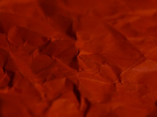orange wrinkled paper texture background