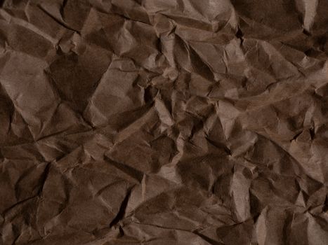 High-resolution background of crumpled brown paper with rich texture.. high, resolution, background