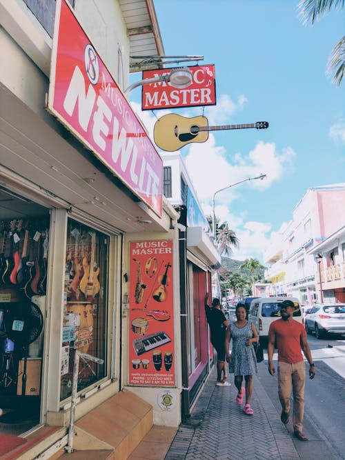 Music storefront in the West Indies