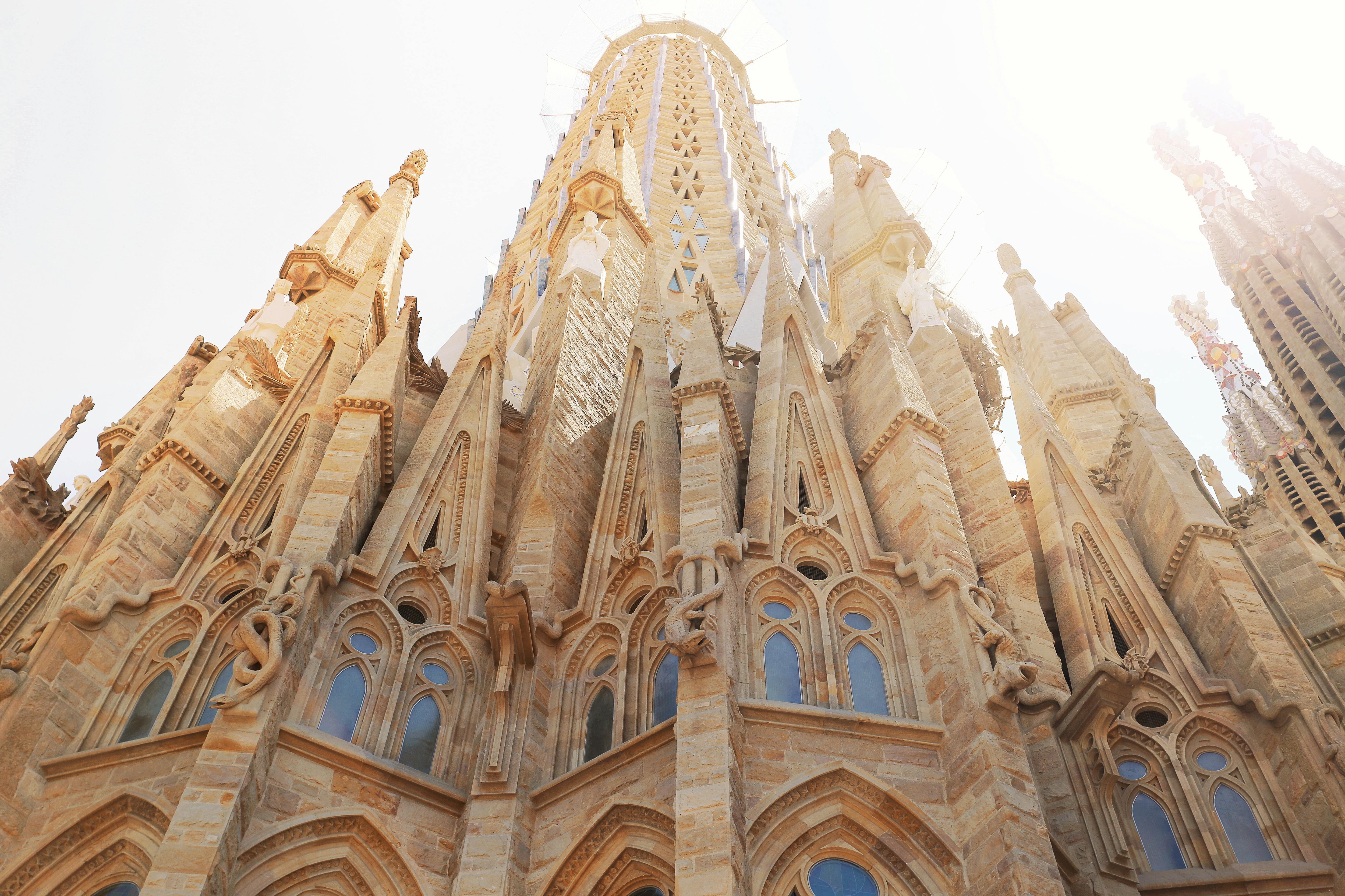 low angle shot of church