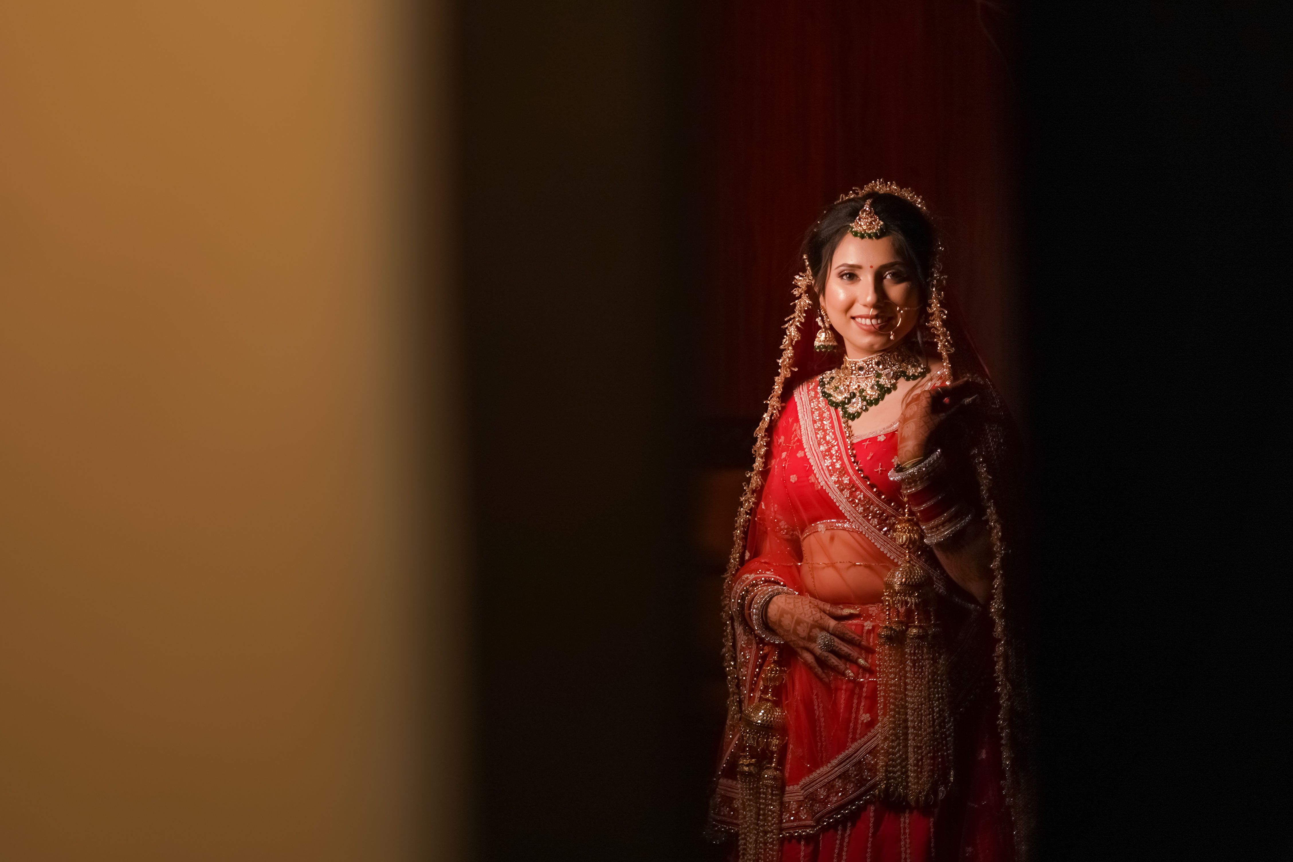 Smiling Woman in Traditional Wedding Dress · Free Stock Photo