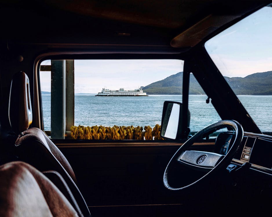 Free Black Steering Wheel Stock Photo