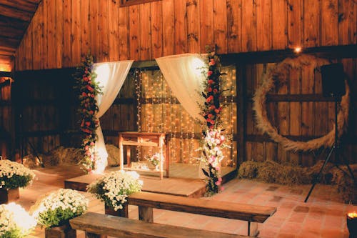 Configuração Do Altar Do Casamento