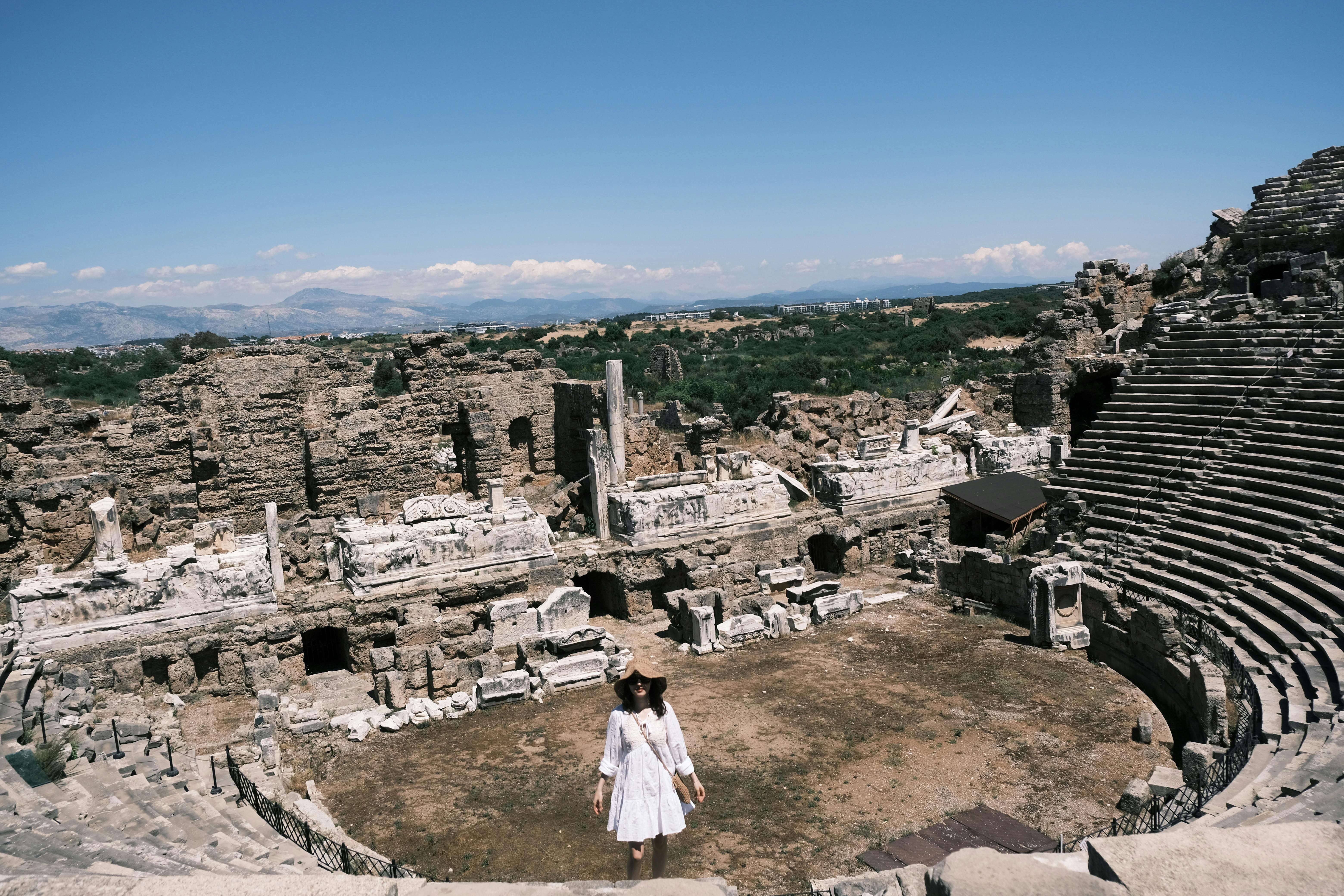 Kostenlos Kostenloses Stock Foto zu alte geschichte, alten ruinen, amphitheater Stock-Foto