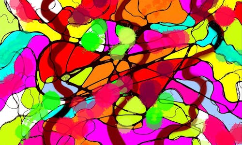 Free Neurografic for your wishes Stock Photo