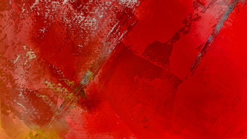 Red abstract painting with a red background