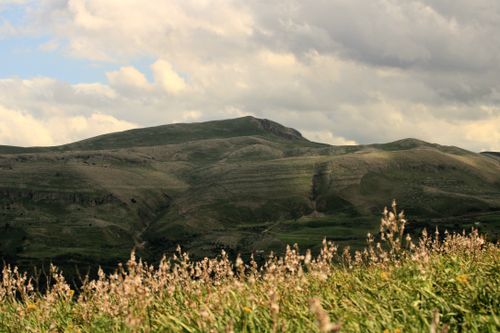 Free Breathtaking view of rolling hills and lush meadow under cloudy skies. Perfect for nature lovers. Stock Photo