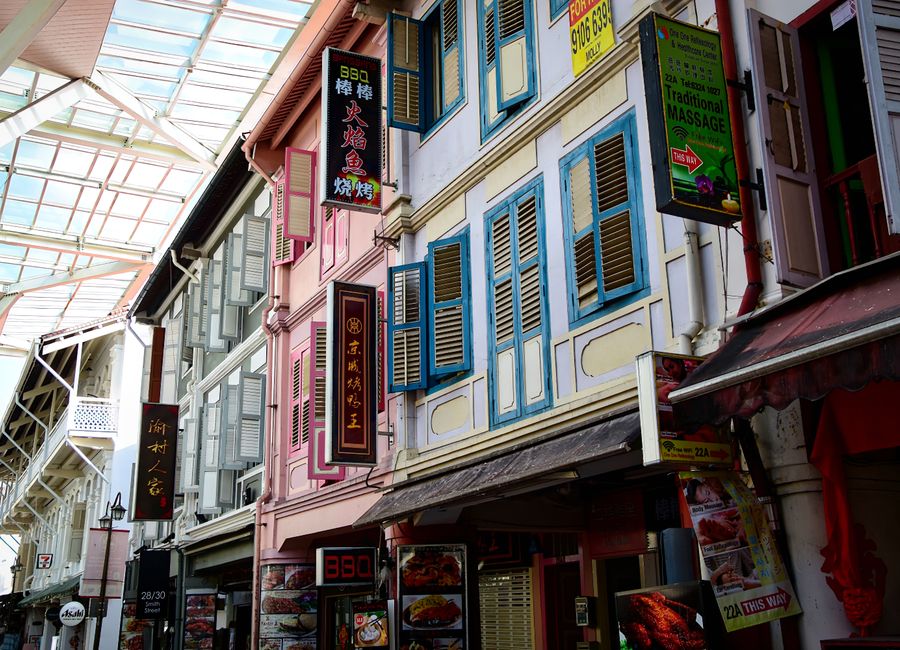 Chinatown, Singapore — streets and everyday scenes · stay connected with a Chinatown eSIM from My Holiday SIM
