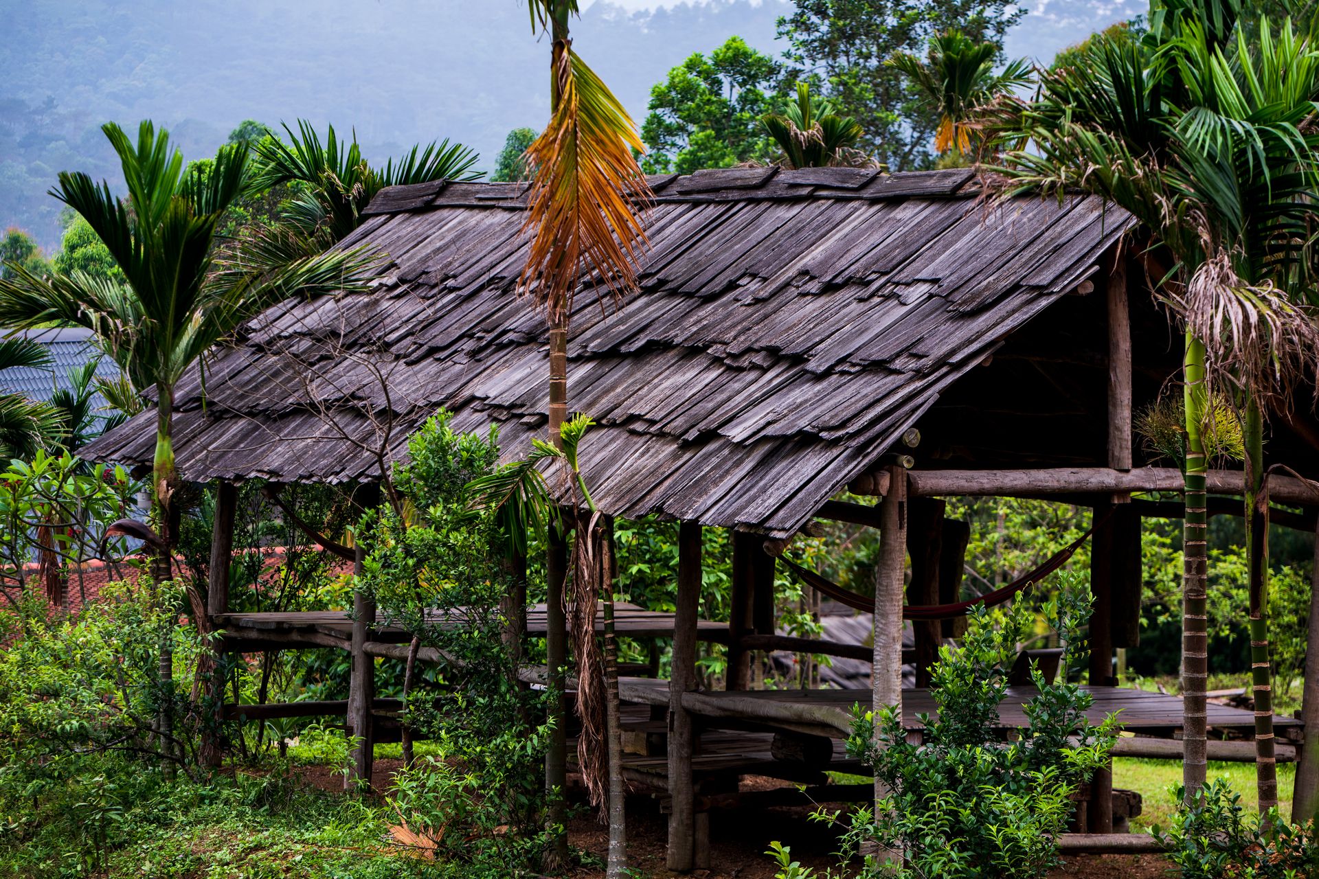 Gazebo with Thatched Roof