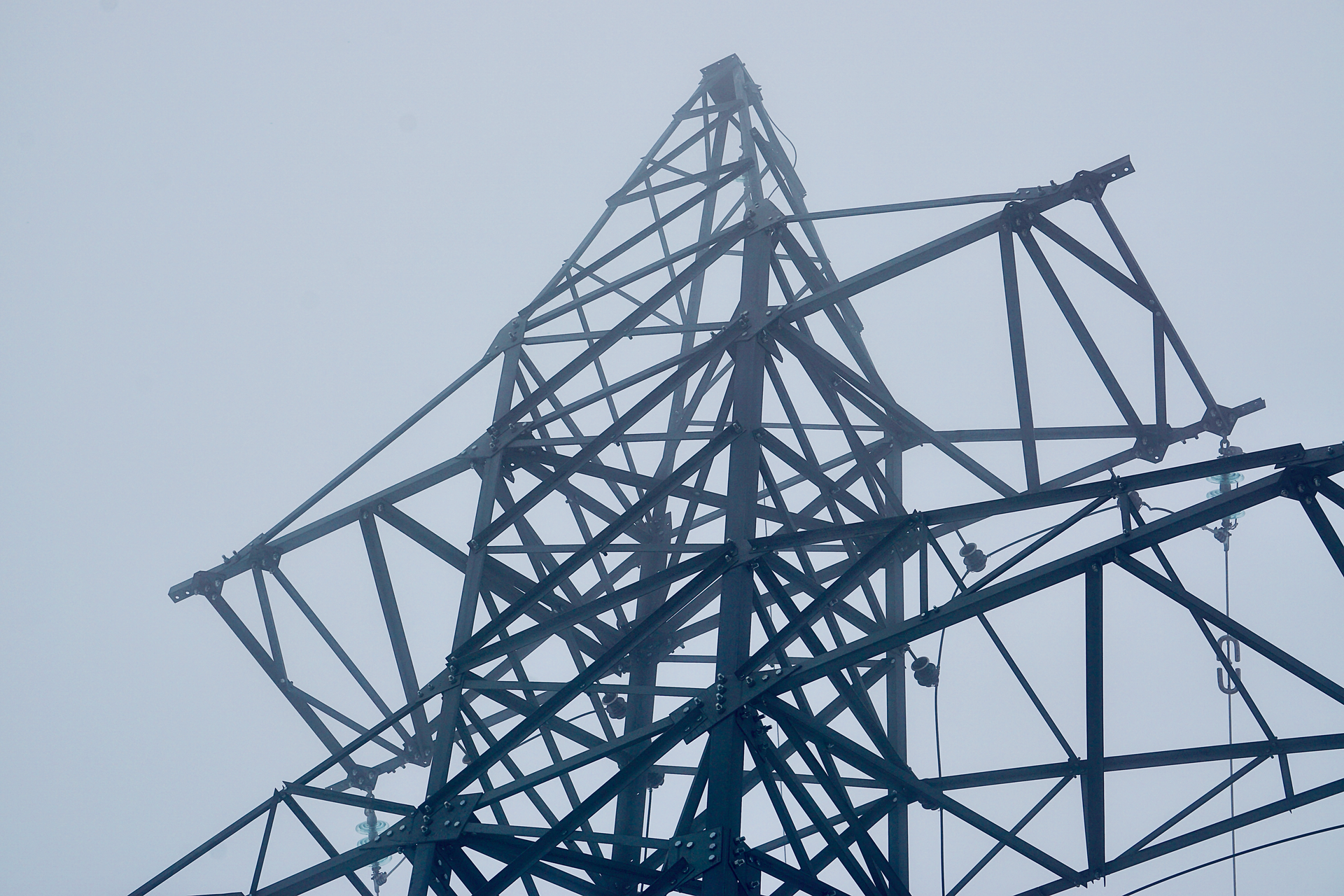High Voltage Steel Power Line Tower