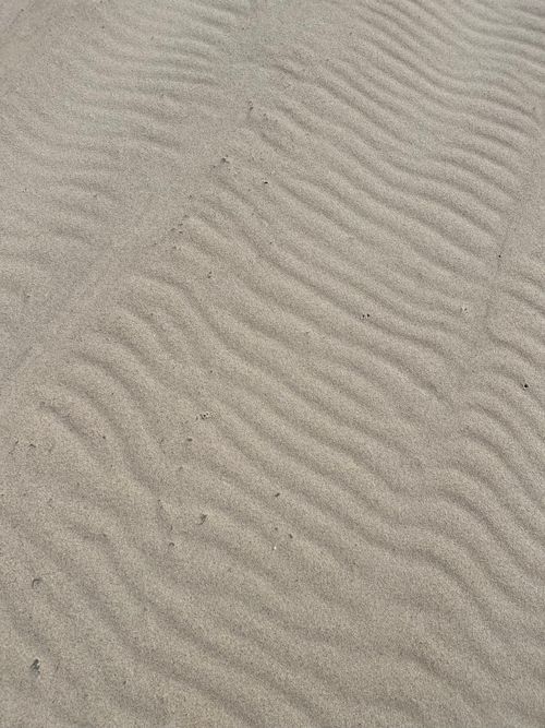 Free Close-up of wind-patterned sand textures, showcasing natural ripples and lines. Stock Photo