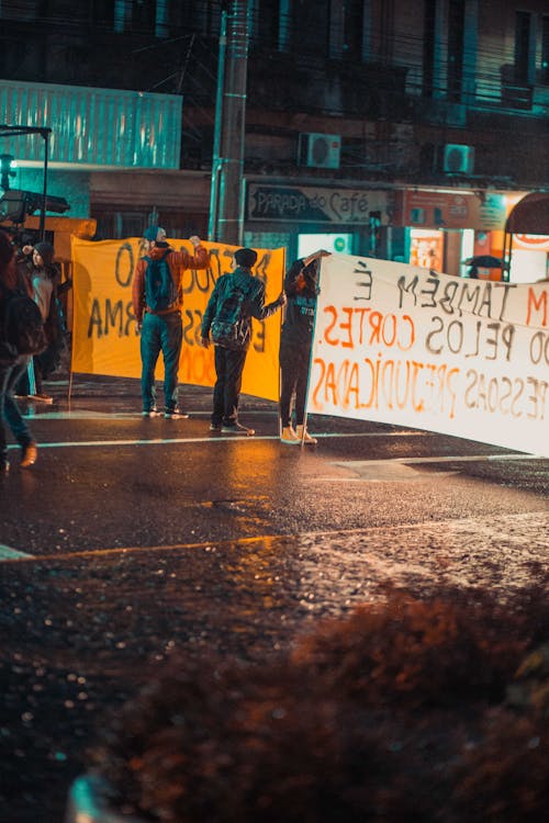 Mensen Protesteren