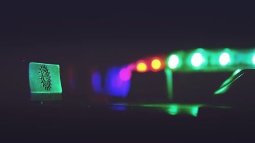 Free Green Led Lights Stock Photo