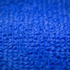 Close-up of royal blue looped towelling
