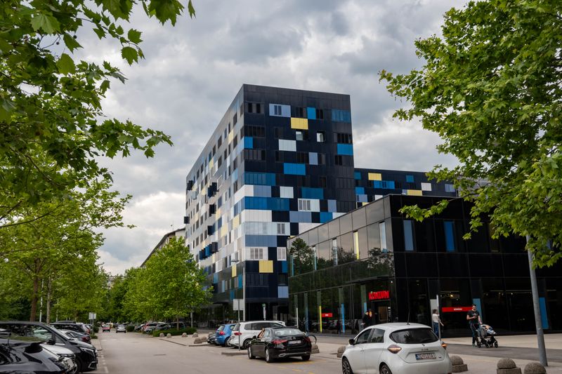Contemporary apartment buildings in Croatia