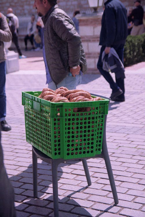 Gratis arkivbilde med gate selger, istanbul simidi, istanbul türkiye